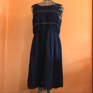 J.Crew dress 8 Medium navy cocktail rhinestone